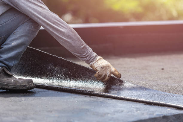 Professional Emergency Waterproofing technician working in Elma Center, NY